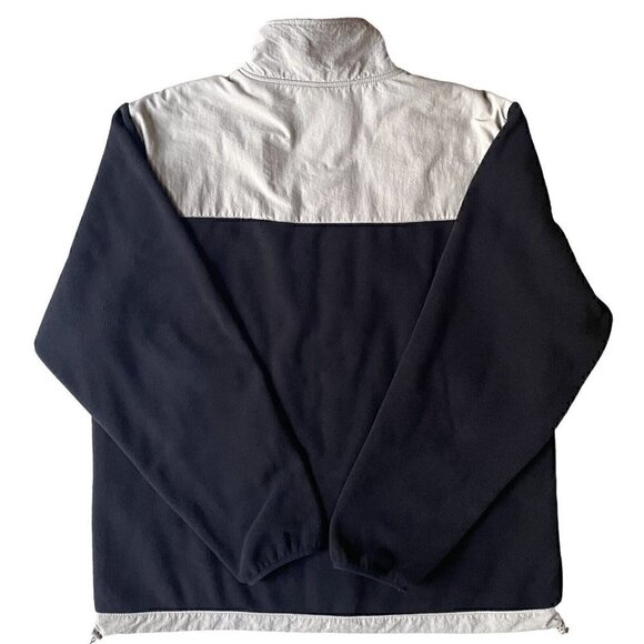 Full Zip Fleece Jacket Black With Gray Khaki Panels Men’s XL Mountain Fog - Picture 2 of 9